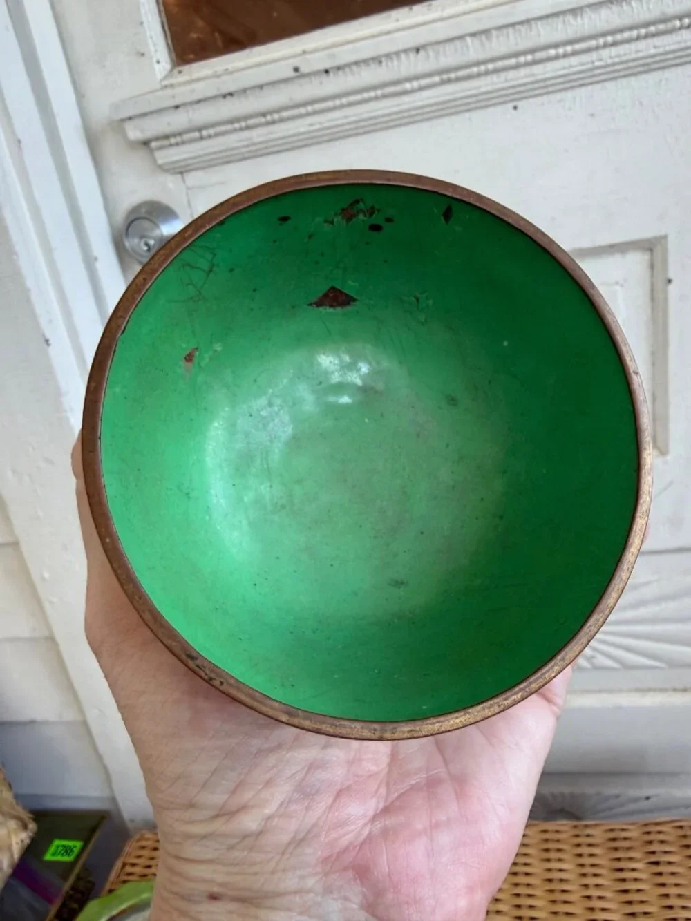 Vintage 1930s Chinese Cloisonne Enamel Bowl And Dragon Trinket Dish Plate
